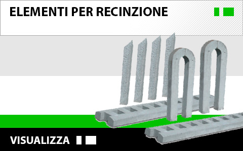 elementi per recinzione