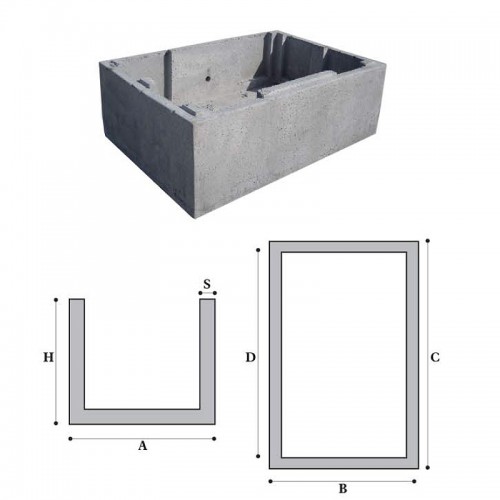 Vasca per impianto di Fitodepurazione 100 cm